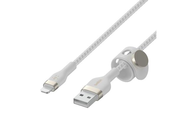 Belkin USB-A til Lightning 2m Hvit Sync and Charge, MFi 