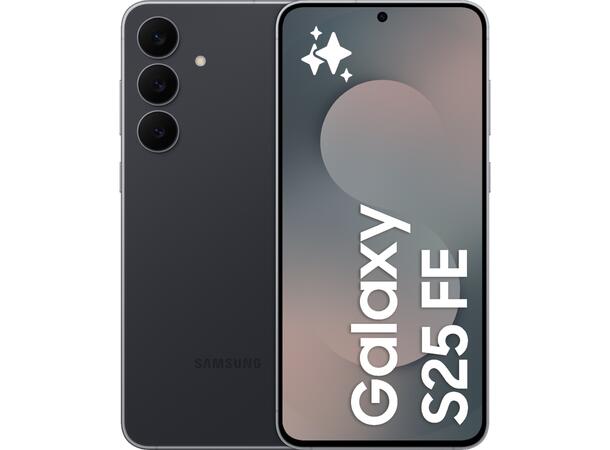 Galaxy S25 FE 256GB Sort OBS! Leveres uten vegglader 