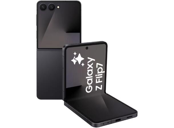 Galaxy Z Flip7 512GB Sort OBS! Leveres uten vegglader 