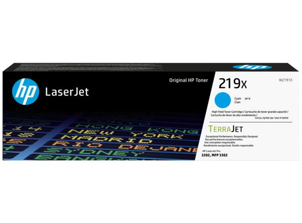 HP Toner 219X Cyan Laserjet Pro 3201-3204/3288/3302 - 2500s 