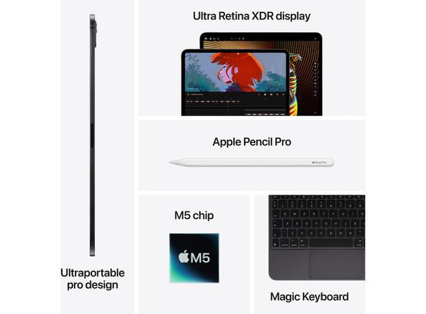 iPad Pro 11" (2025) 1TB 5G Sort 5G 