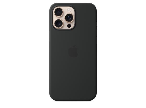 Apple iPhone 16 Pro Max Silikondeksel Sort MagSafe 