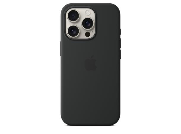 Apple iPhone 16 Pro Silikondeksel Sort MagSafe 