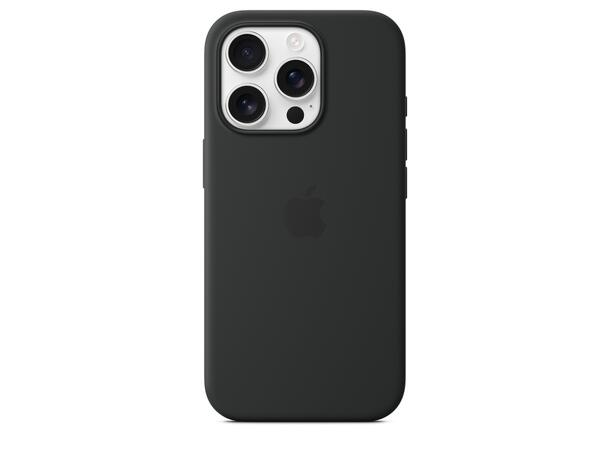 Apple iPhone 16 Pro Silikondeksel Sort MagSafe 
