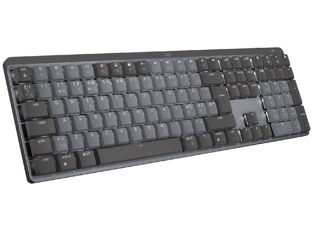 Logitech MX Mechanical Wireless Tactile Bluetooth, USB, trådløs, tactile knapper 