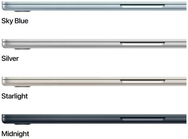 MacBook Air 15" (2025) 256GB Black Apple 10-core M4 CPU, 16GB, 256G 