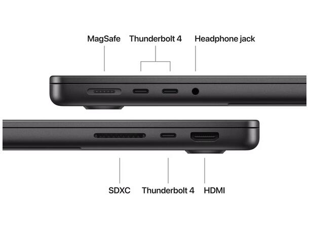 MacBook Pro 14 M5 (2026) 1TB Sort 