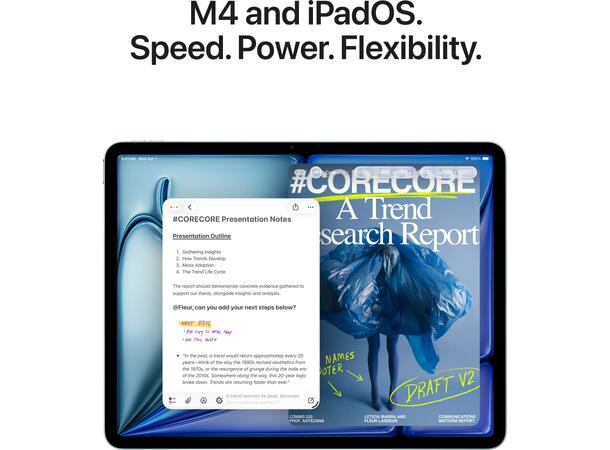iPad Air 11" (2026) 256GB Lilla 8. gen, 11" Liquid Retina-skjerm 