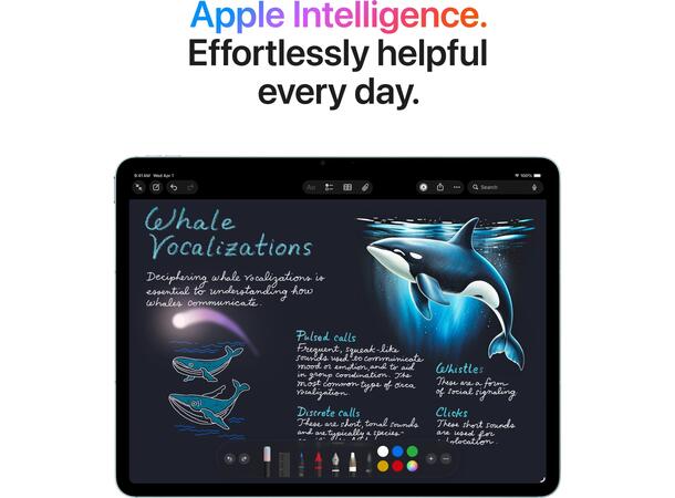 iPad Air 11" (2026) 256GB Lilla 8. gen, 11" Liquid Retina-skjerm 