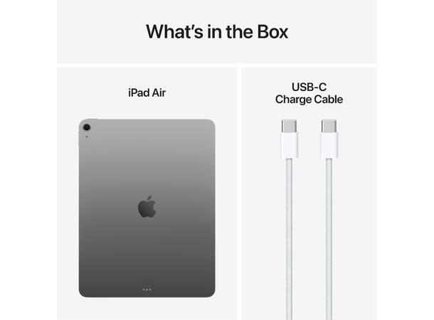 iPad Air 13" (2025) 128GB 5G Grå 7. gen, 13" Liquid Retina-skjerm 