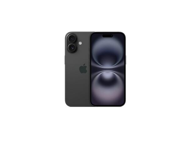 iPhone 16 128GB Sort OBS! Leveres uten vegglader 