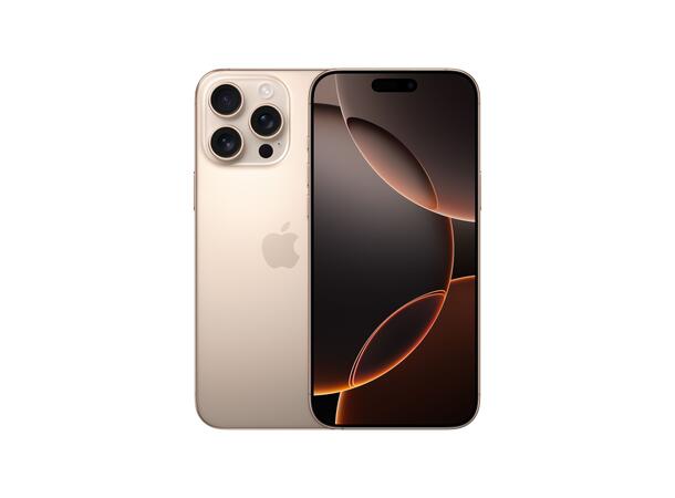 iPhone 16 Pro Max 512GB Sand Titan OBS! Leveres uten vegglader 