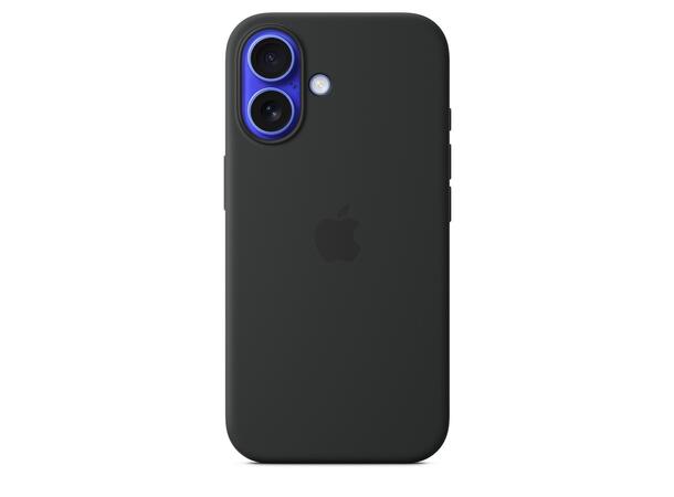 Apple iPhone 16 Silicone Cover Black MagSafe 