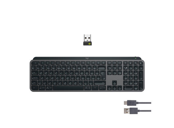 Logitech MX Keys S Trådløs Dansk, Finsk, Norsk, Svensk 