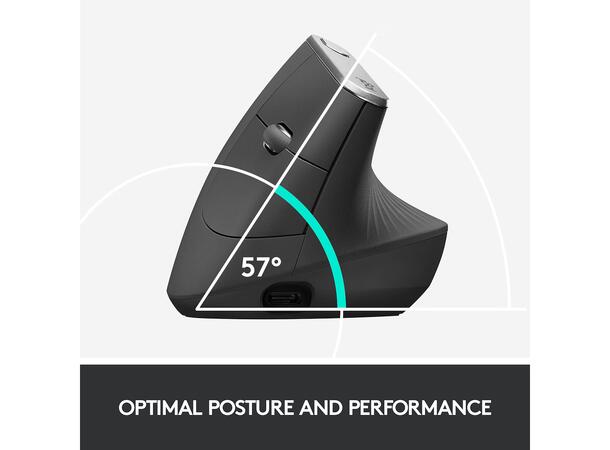 Logitech MX Vertical Trådløs Bluetooth 