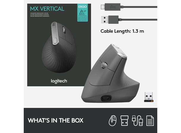 Logitech MX Vertical Wireless Bluetooth 