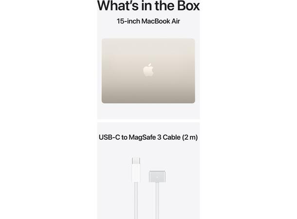 MacBook Air 15" M5 (2026) 512GB Hvit 16GB RAM 