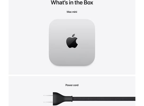 Mac Mini M4 (2024) 256GB Apple 10-kjerners M4 CPU, 16 GB RAM, 256 