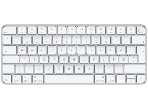 Apple Magic Keyboard Touch ID White For Mac-model with Apple-chip, Norwegian 