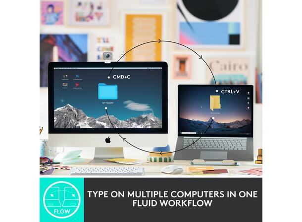 Logitech MX Keys Mini bluetooth, usb-c oppladning, bolt, smart 