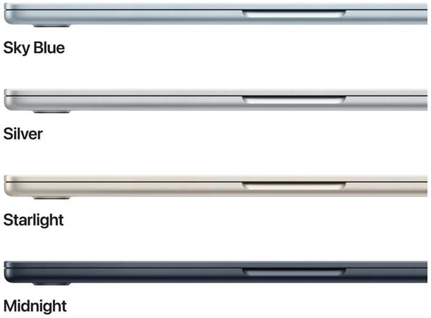 MacBook Air 13" (2025) 512GB Blå Apple 10-core M4 CPU, 24GB 