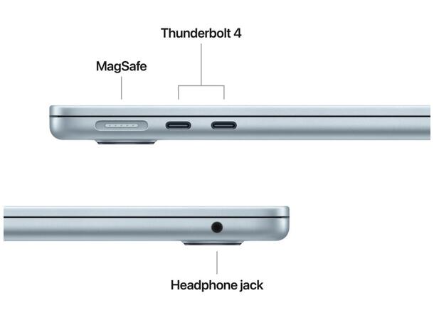 MacBook Air 13" (2025) 512GB Blå Apple 10-core M4 CPU, 24GB 