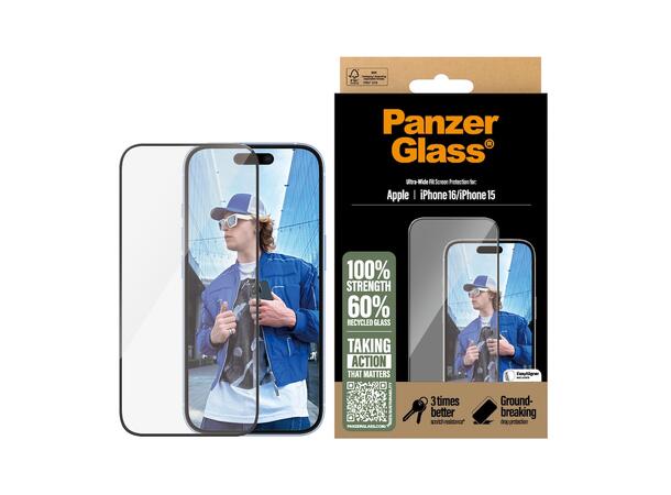 PanzerGlass Skjermbeskytter UWF 16 iPhone 16 