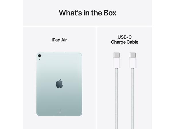 iPad Air 11" (2025) 256GB 5G Blå 7. gen, 11" Liquid Retina-skjerm (2360x1 