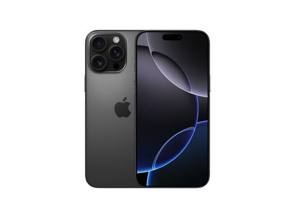 iPhone 16 Pro Max 256GB Sort Titan OBS! Leveres uten vegglader 