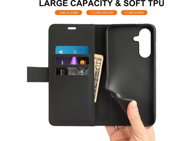 iiglo Galaxy A36 Lommebokdeksel (sort) 