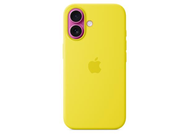 Apple iPhone 16 Silicone Cover Yellow MagSafe 