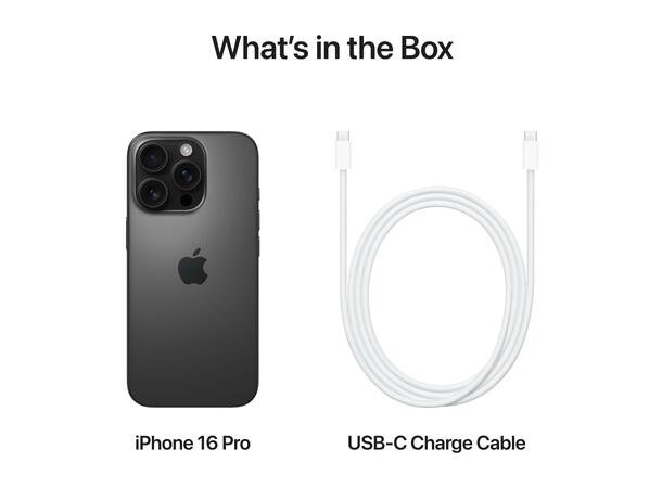Brukt  iPhone 16 Pro 128GB Sort B-Gradering 
