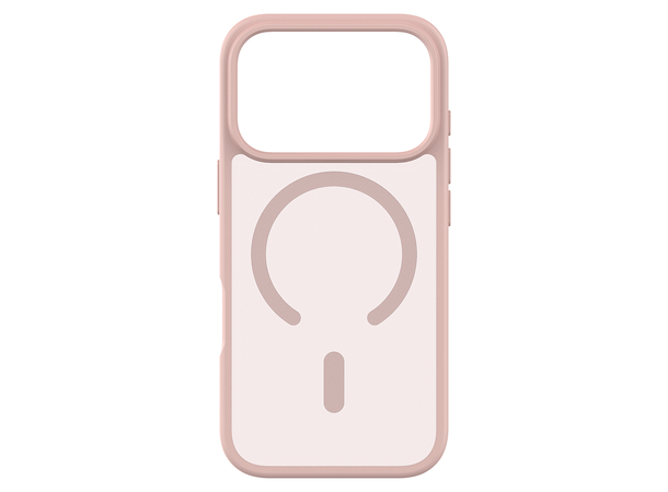 KEY Frosted Case IP17 Pro Rosa MagSafe 