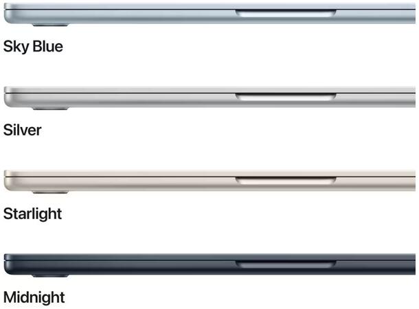 MacBook Air 13" (2025) 256GB Sølv Apple 10-core M4 CPU, 16GB 