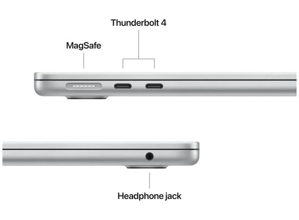 MacBook Air 13" (2025) 256GB Sølv Apple 10-core M4 CPU, 16GB 