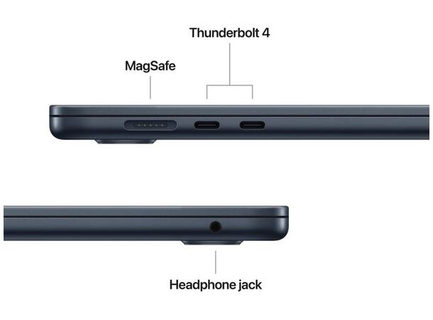 MacBook Air 15" (2025) 512GB Black Apple 10-core M4 CPU, 24GB, 512GB 