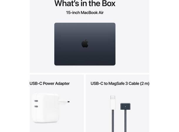 MacBook Air 15" (2025) 512GB Black Apple 10-core M4 CPU, 24GB, 512GB 