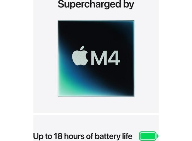 MacBook Air 15" (2025) 512GB Sort Apple 10-core M4 CPU, 24GB, 512GB 