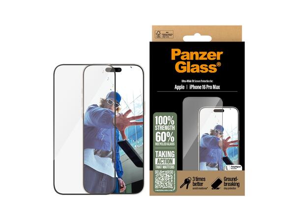 PanzerGlass Skjermbeskytter UWF 16Pro M iPhone 16 Pro Max 