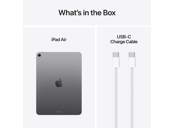 iPad Air 11" (2025) 128GB WiFi Grå 7. gen, 11" Liquid Retina-skjerm (2360x1 