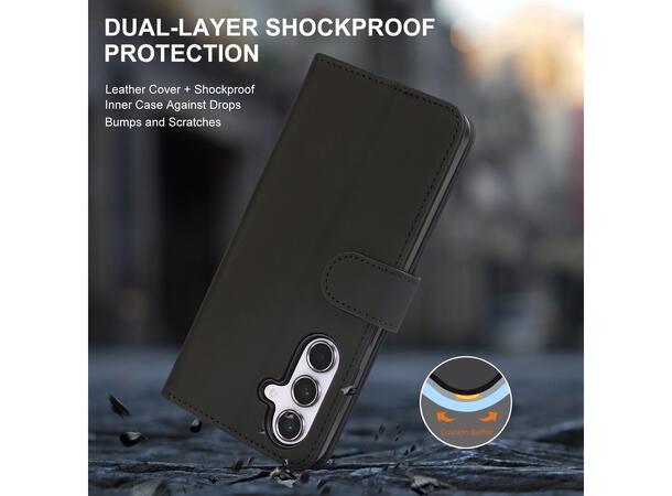 iiglo Galaxy A56 Lommebokdeksel (sort) 