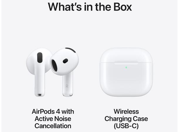 Apple AirPods 4 ANC Active noise reduction 
