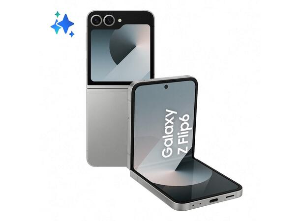 Galaxy Z Flip6 512GB Sølv OBS! Leveres uten vegglader 