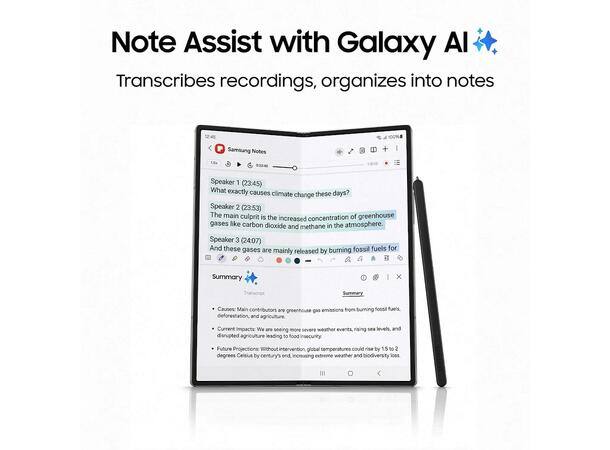 Galaxy Z Fold6 512GB Sølv OBS! Leveres uten vegglader 
