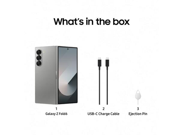 Galaxy Z Fold6 512GB Sølv OBS! Leveres uten vegglader 