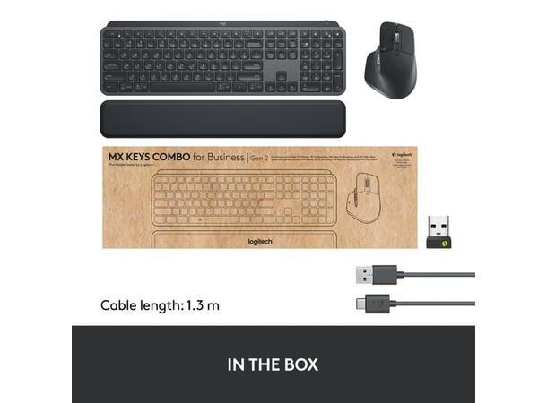 Logitech MX Keys Combo Gen 2 For Busine Nordisk 