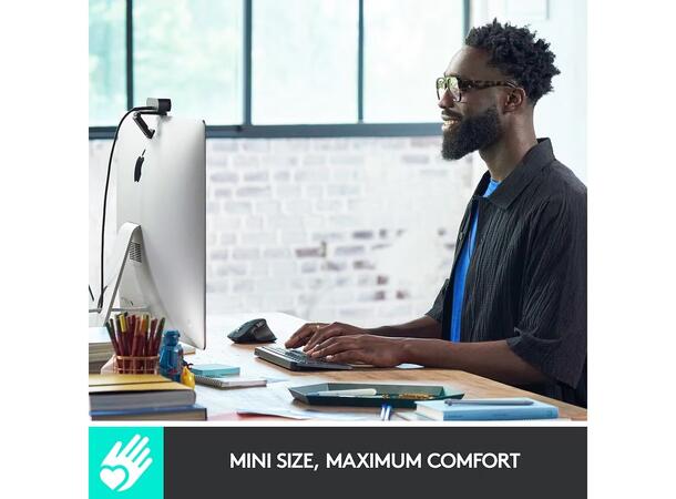 Logitech MX Keys Mini for Business Logi Bolt USB-mottaker, bluetooth, 10m r 