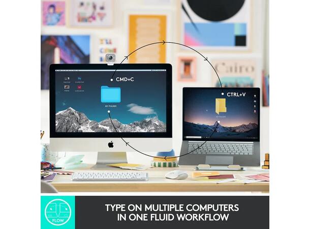 Logitech MX Keys Mini for Business Logi Bolt USB-mottaker, bluetooth, 10m r 