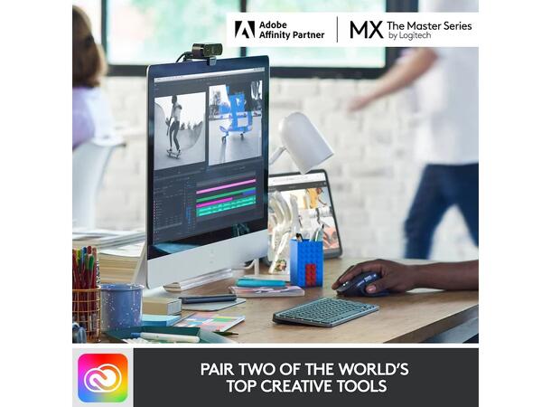 Logitech MX Keys Mini for Business Logi Bolt USB-mottaker, bluetooth, 10m r 