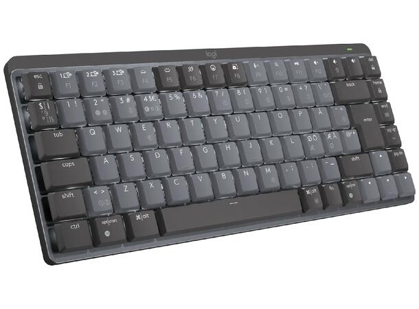 Logitech MX Mechanical Mini Minimalist T Bluetooth, USB, trådløs, tactile knapper 
